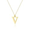 Łańcuszek złoty 585 literka P brylant 0,005ct zawieszka